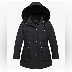 Women's Black Hooded Jacket